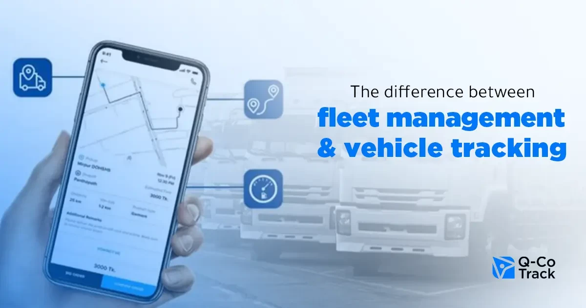 Difference between fleet management and vehicle tracking using GPS systems