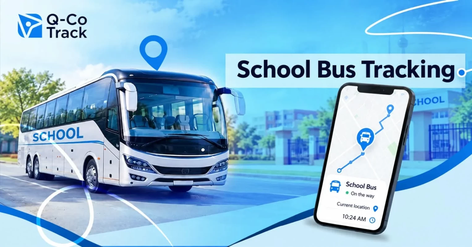School bus tracking in Kuwait using GPS to monitor bus location, speed, and routes