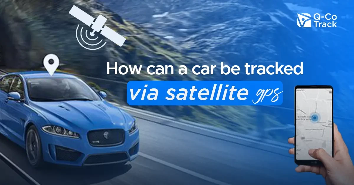 How can a car be tracked via GPS satellite