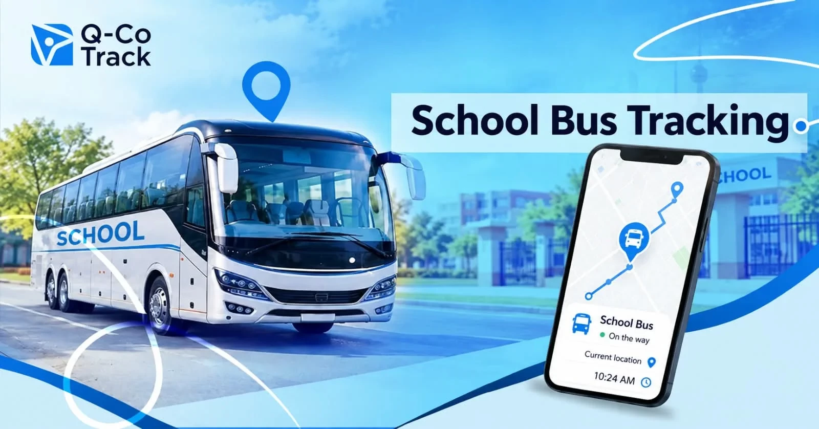 School bus tracking in Kuwait using GPS to monitor bus location, speed, and routes